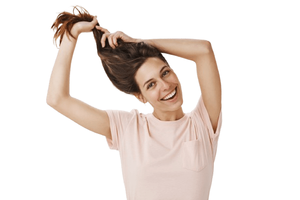 cheerful beautiful happy girl posing against white wall removebg preview