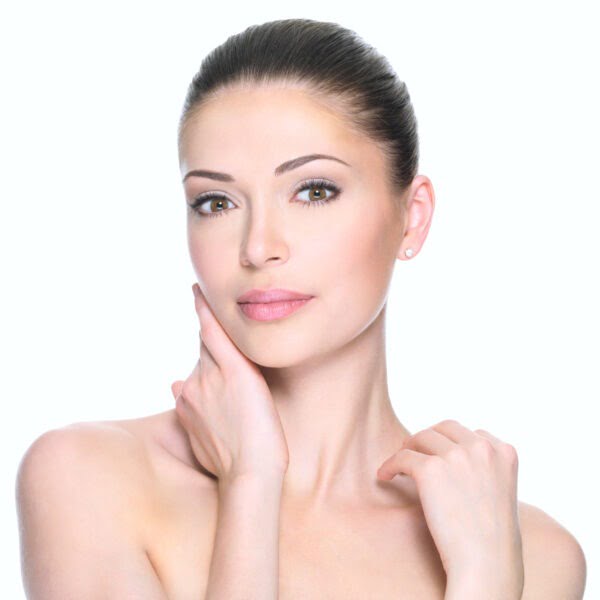 Adult woman with beautiful face
